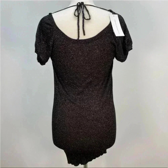French Connection black  sparkly dress sz 2 - Picture 4 of 9